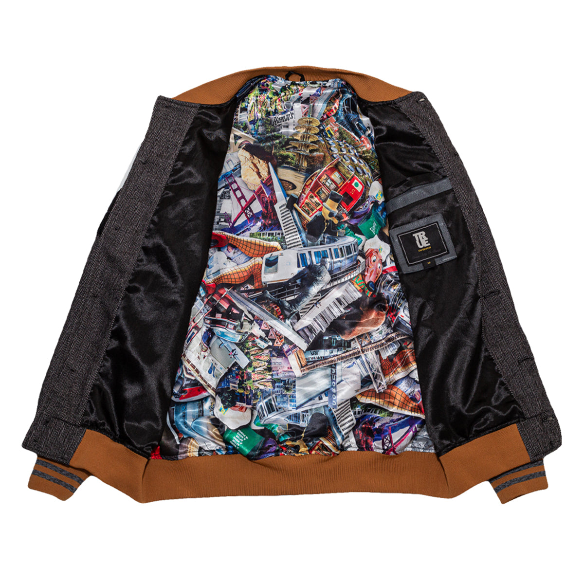 Men's True NSF Varsity Jacket Herringbone