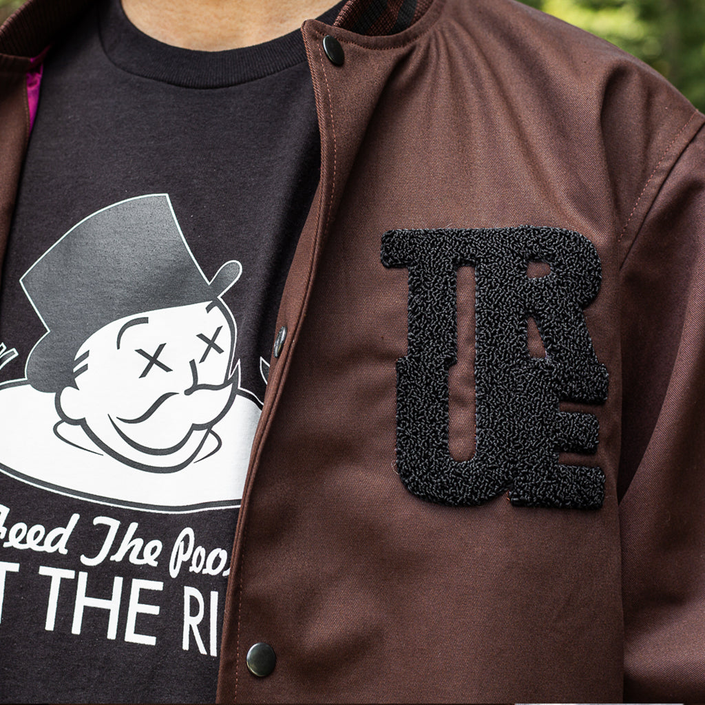 Men's True General Purpose Varsity Jacket Brown