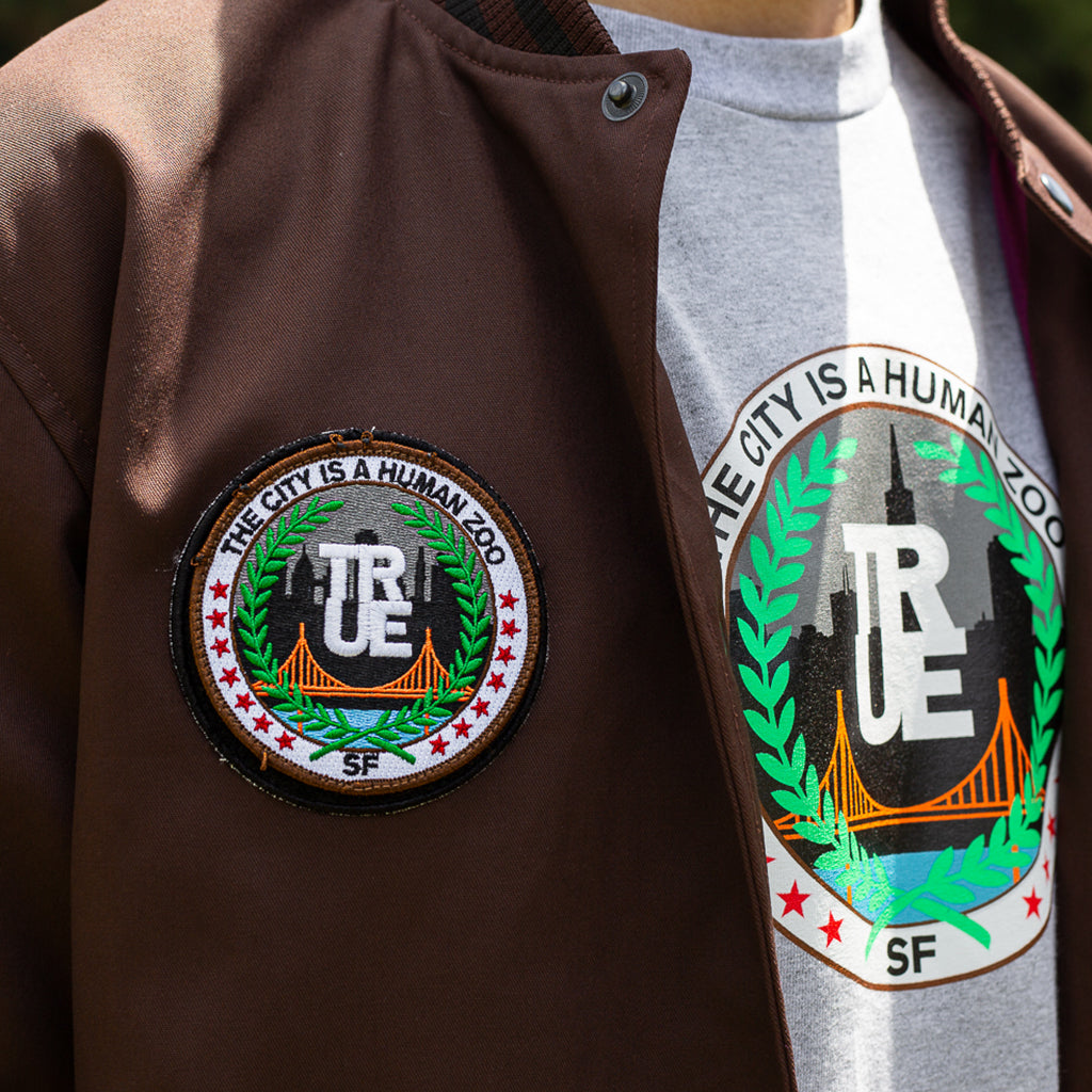 Men's True General Purpose Varsity Jacket Brown