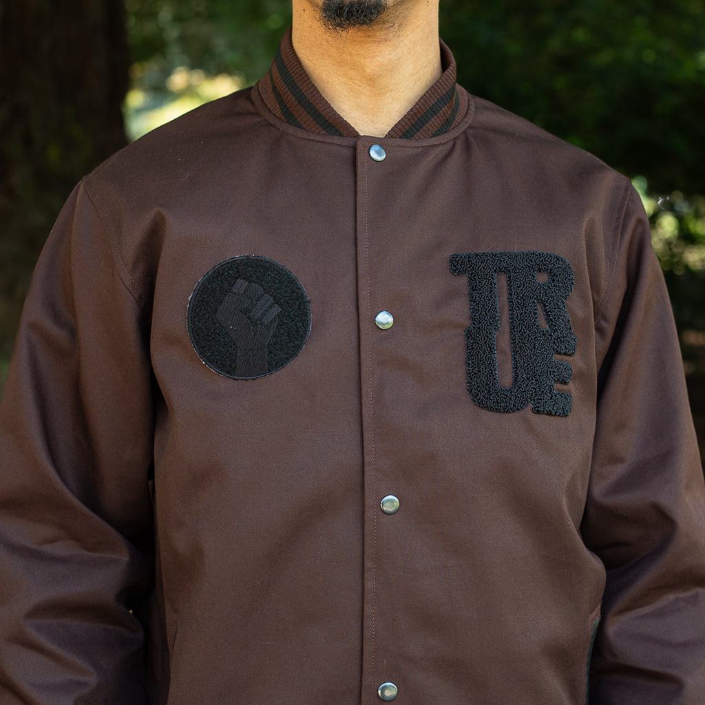 Men's True General Purpose Varsity Jacket Brown