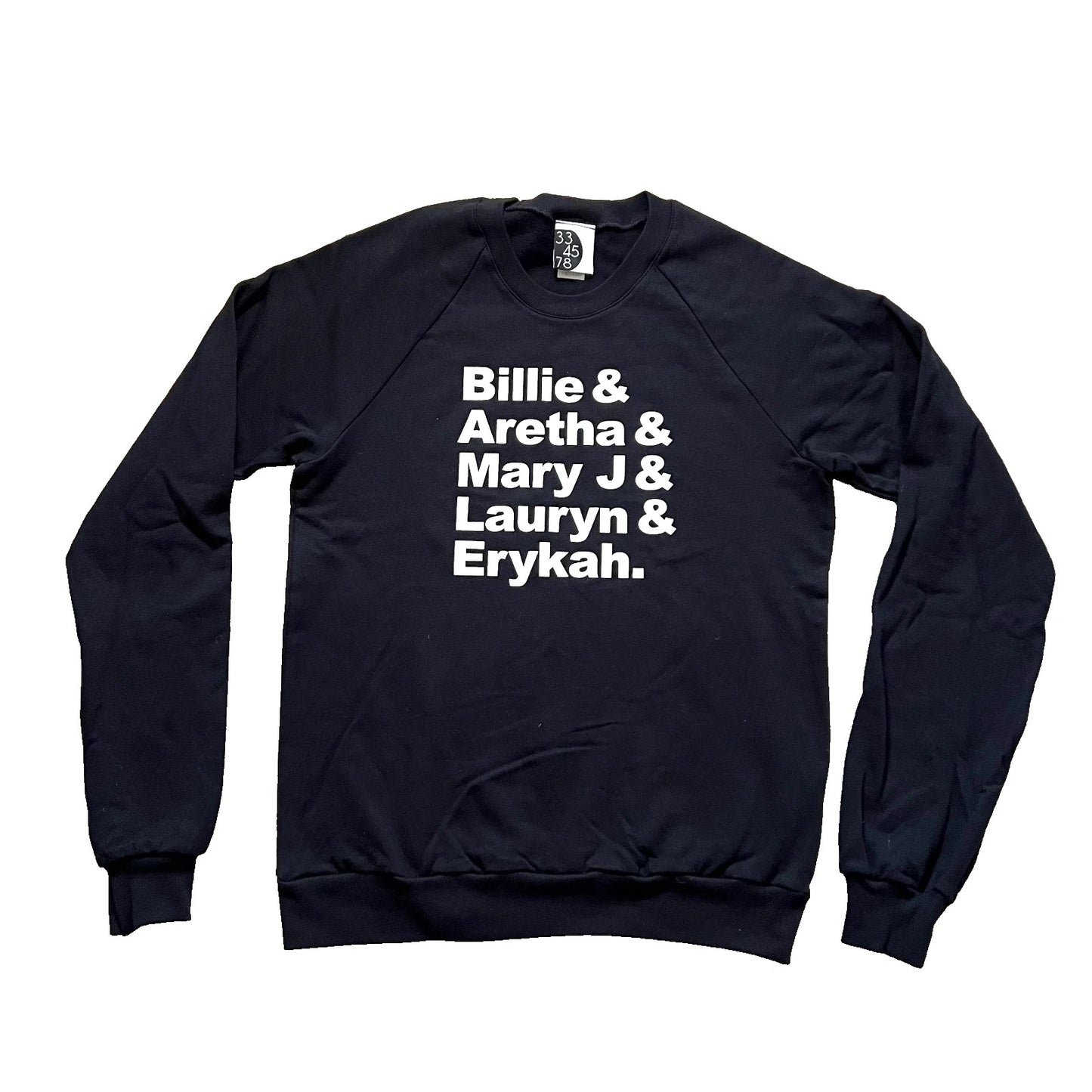Womens Ongaku Lineage Crewneck Sweatshirt Black