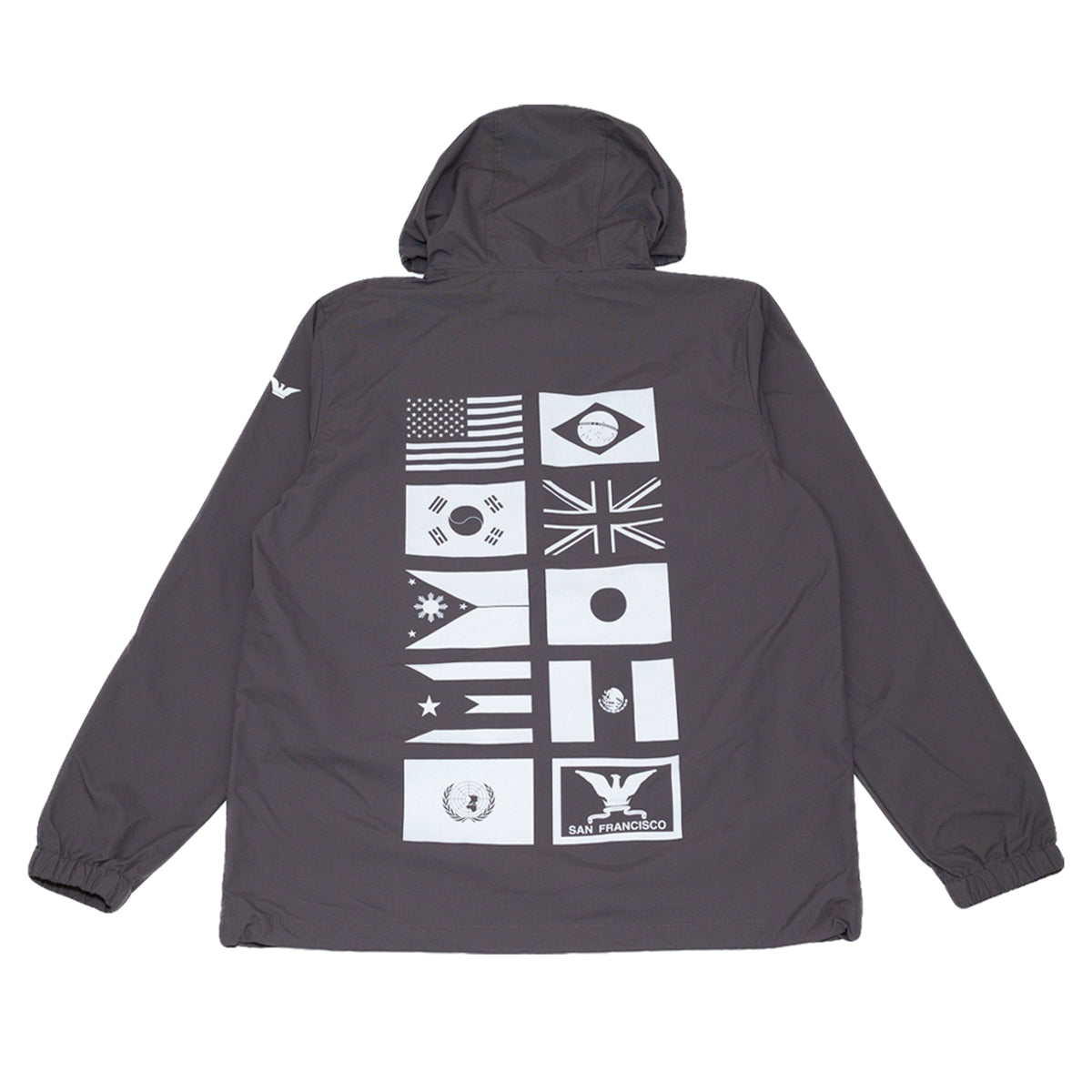 True Men's Nations 2 Anorak Charcoal/White