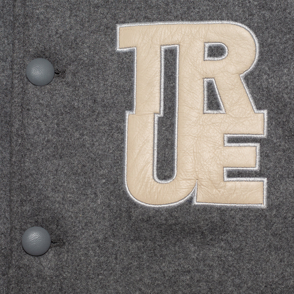 Men's True Since 96 Varsity Jacket Grey