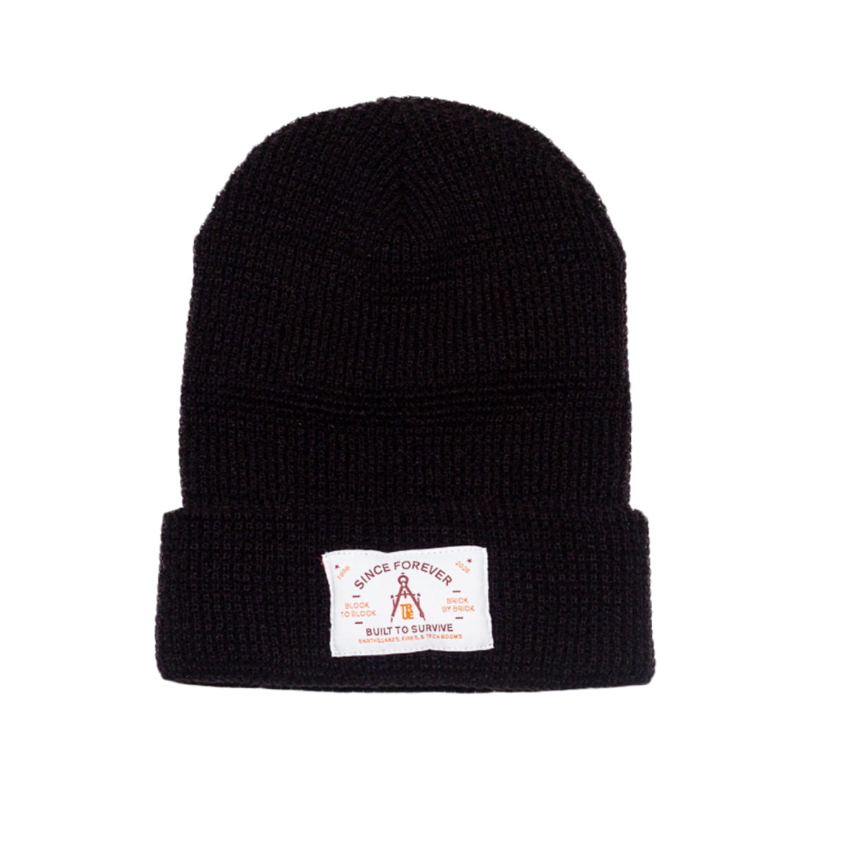 True Since Forever Waffle Beanie Black