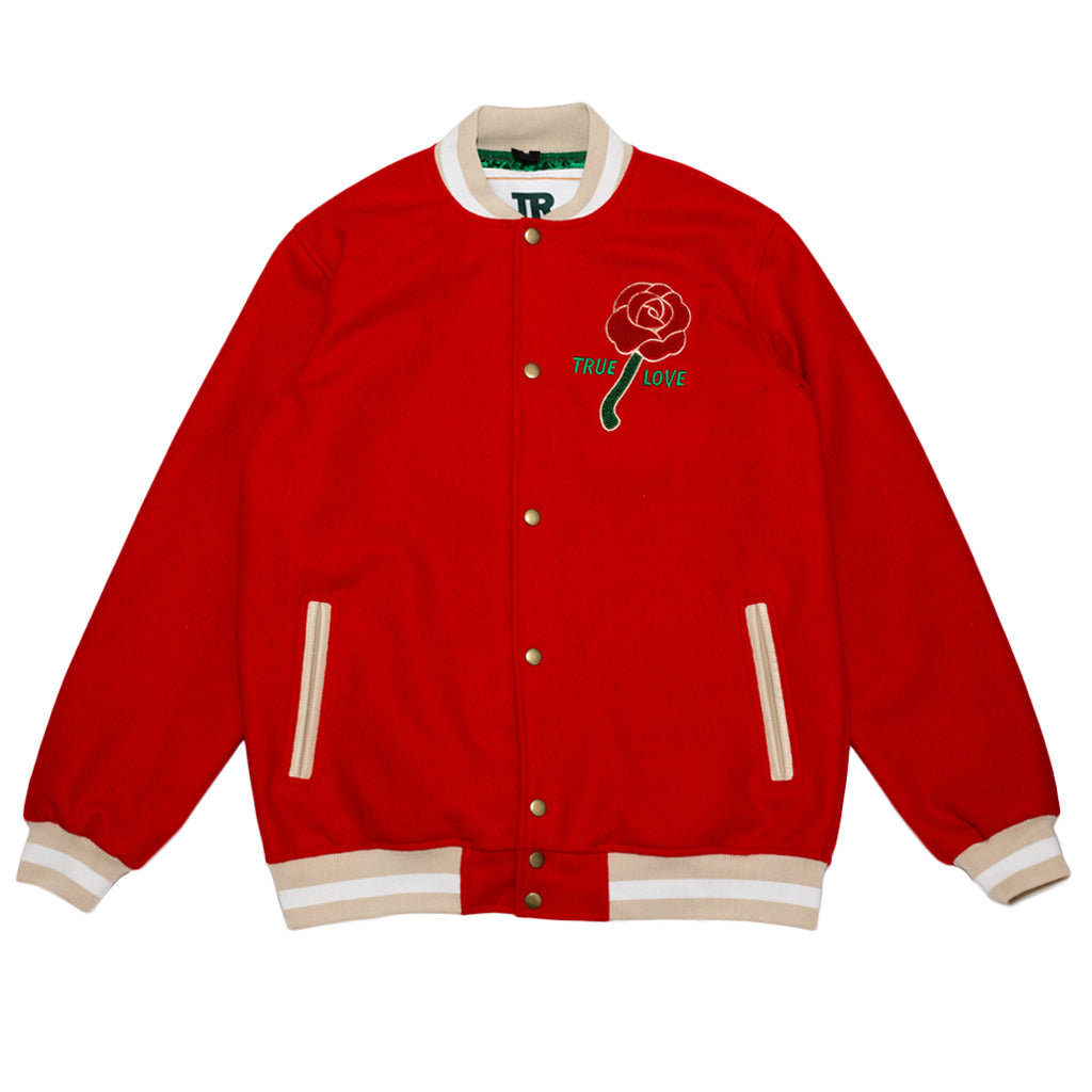 Men's True Loves Varsity Jacket Red