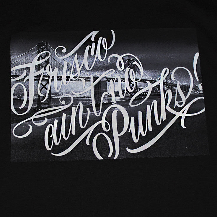 True x George Anzaldo Mens No Punks Tee Black - Shop True Clothing