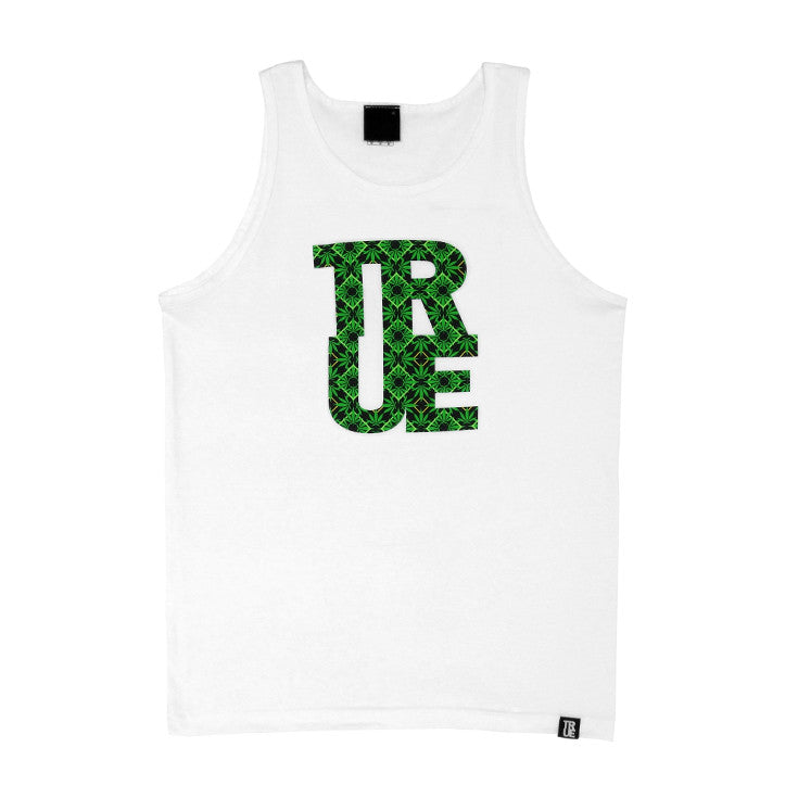 Mens True Argyle THC Tank Top White - Shop True Clothing