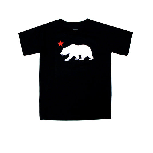 Kids Cali Bear Star T-Shirt Black - Shop True Clothing