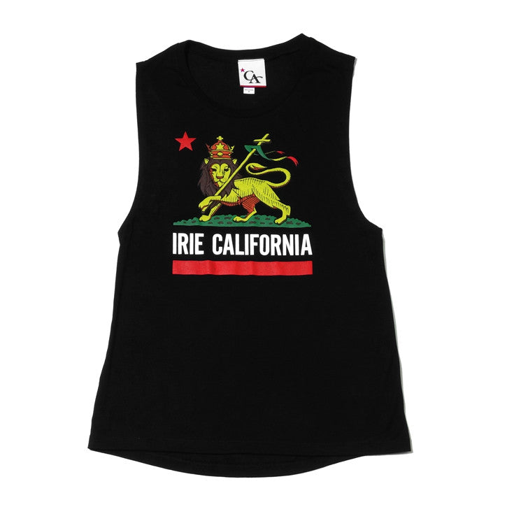 Womens Cali Lion Tank Top Black - Shop True Clothing