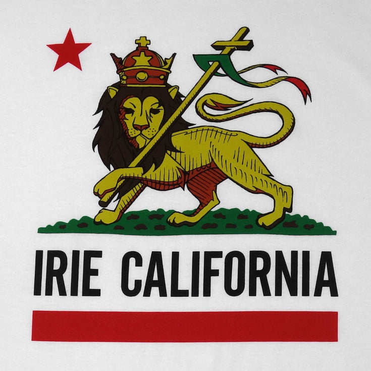 Mens Cali Lion T-Shirt White - Shop True Clothing