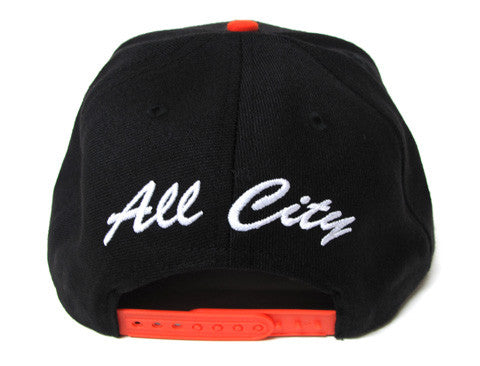 SFCA Circle SF Snapback Cap Black/Orange - Shop True Clothing