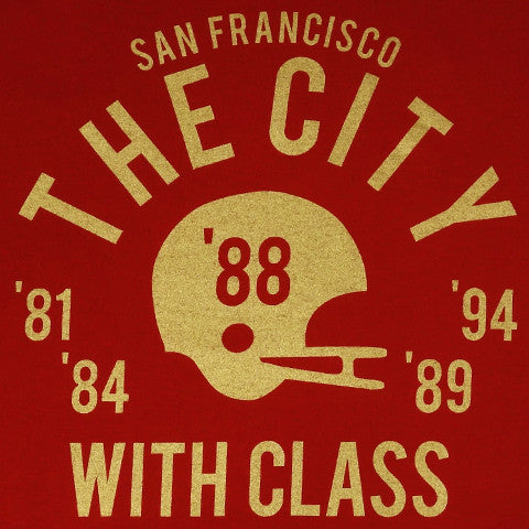 Mens Thrill Of Victory Class City T-Shirt Red - Shop True Clothing