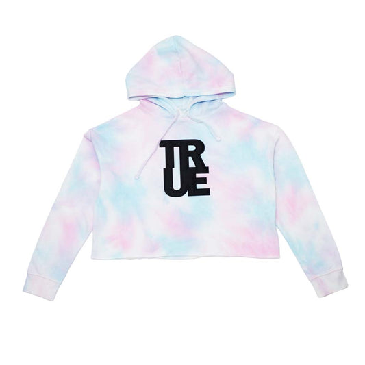 True Womens Logo Crop Hoodie Candy