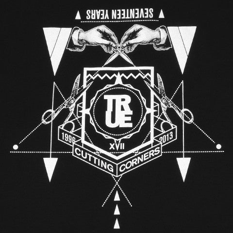 Womens True Cutting Corners T-Shirt Black - Shop True Clothing