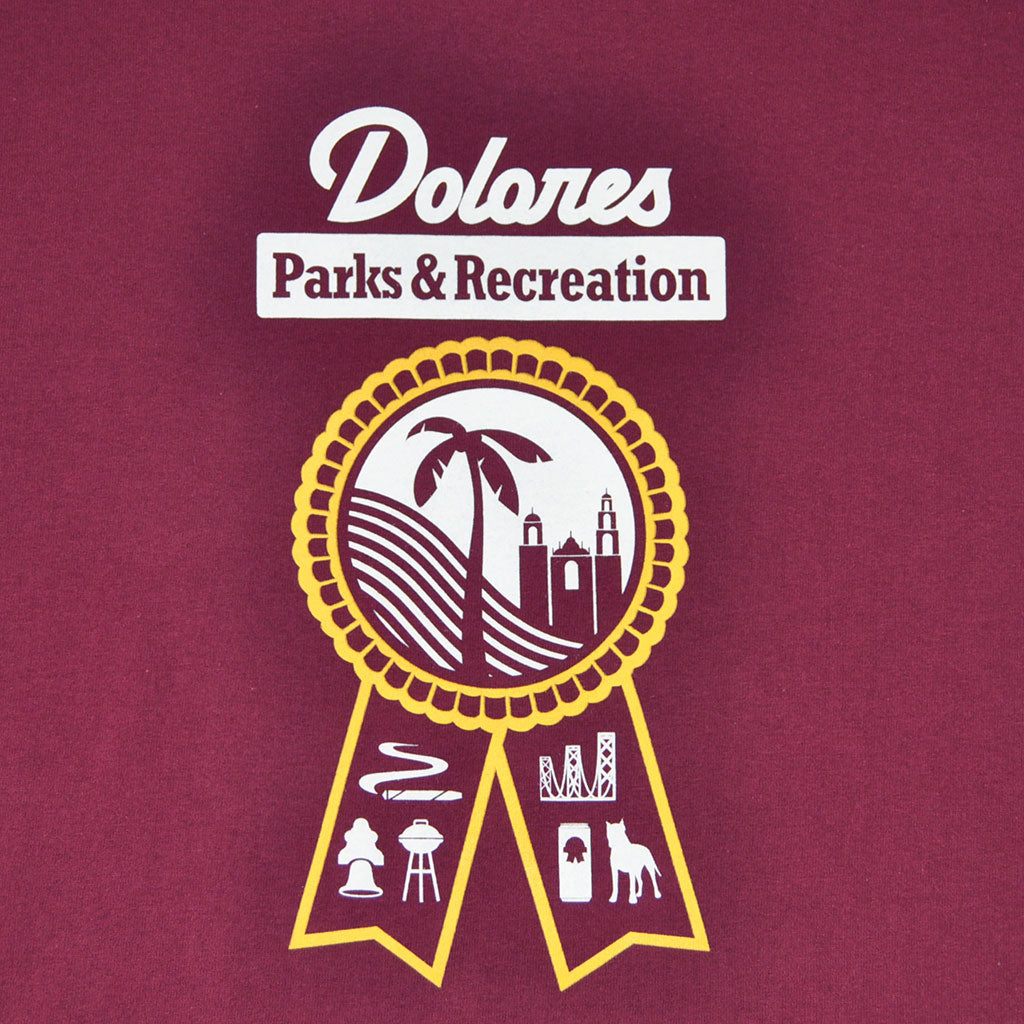 Mens SFCA Park & Rec T-Shirt Burgundy - Shop True Clothing