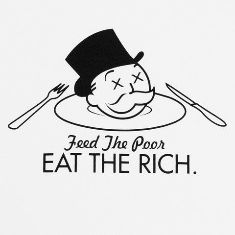 Mens True Eat The Rich T-Shirt White - Shop True Clothing