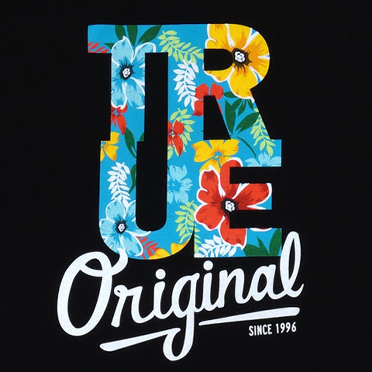 Mens True Floral T-Shirt Black - Shop True Clothing