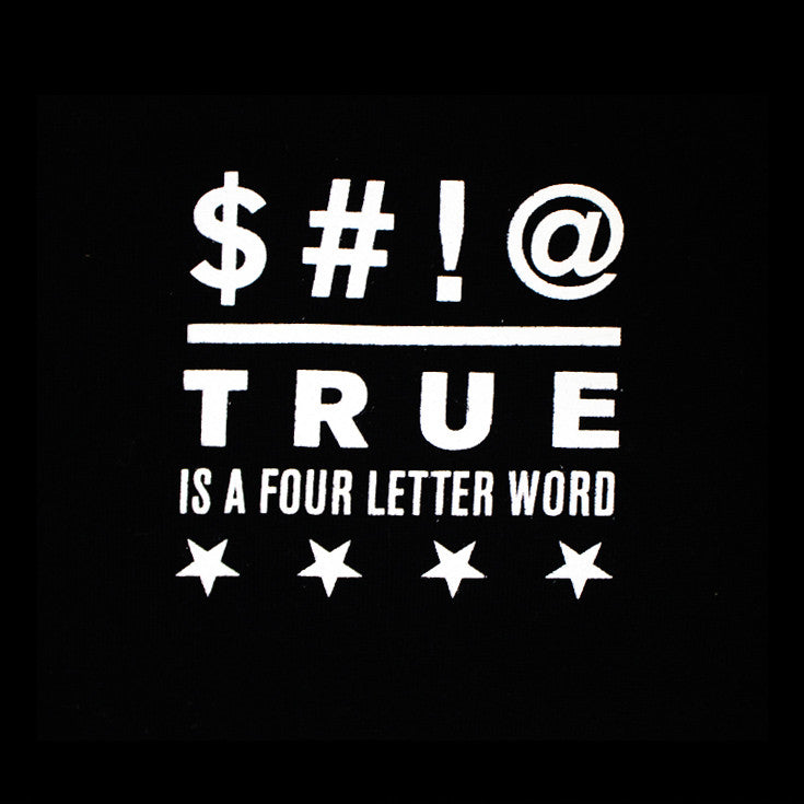 True Four Letter Men's Crewneck Sweatshirt Black - Shop True Clothing