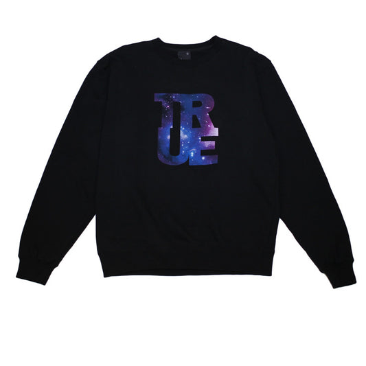 Mens True Galaxy Crewneck Sweatshirt Black - Shop True Clothing