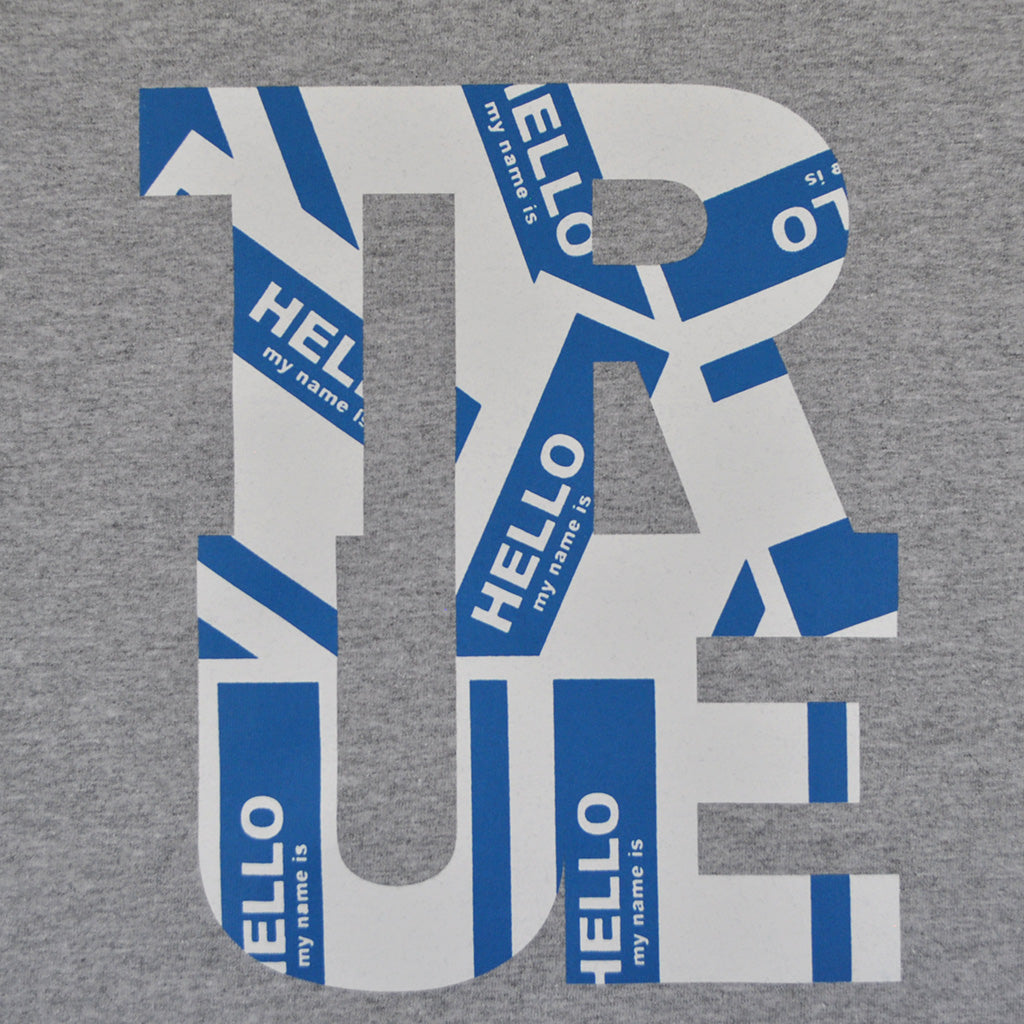 Mens True Hello T-Shirt Heather Grey - Shop True Clothing