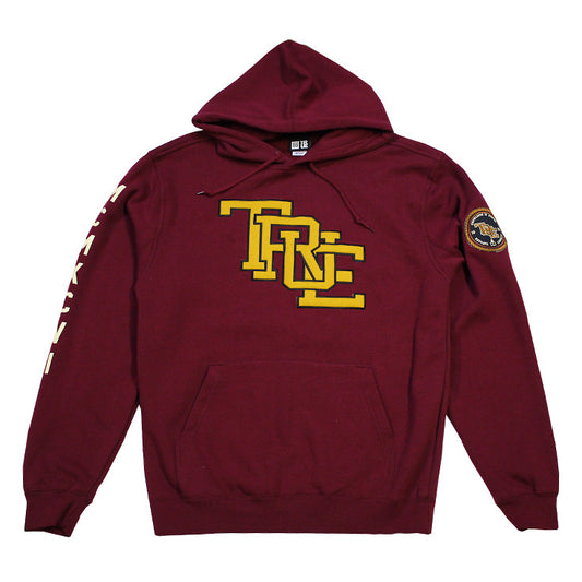 Mens True Interlocked Hoodie Maroon - Shop True Clothing