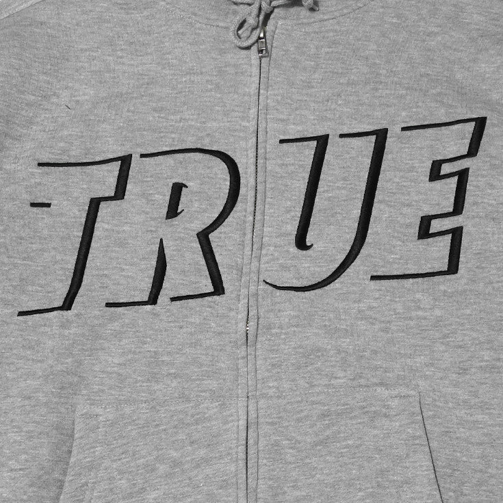 Mens True Just Use It Zip Hoodie Heather Grey - Shop True Clothing