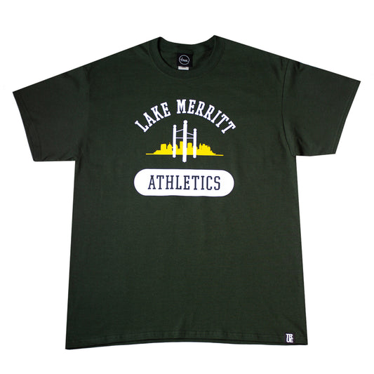 Mens True Lake Merritt Athletics T-Shirt Green