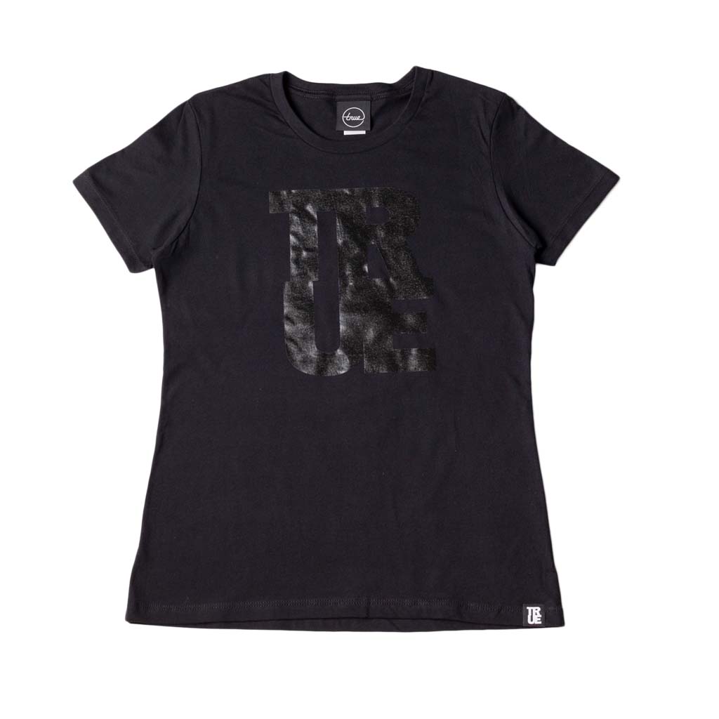 True Womens Logo T-Shirt Black/Black