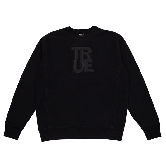 Men's True Logo Crewneck Sweatshirt Black/Black