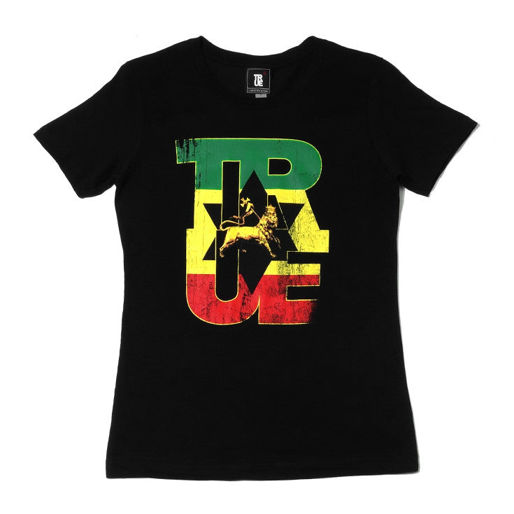 Womens True Logo Lion T-Shirt Black – Shop True Clothing