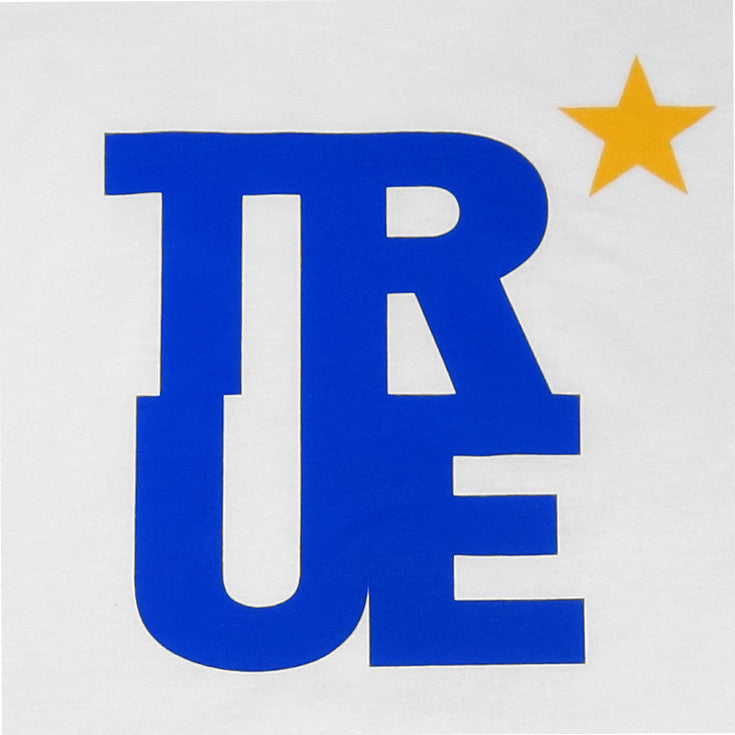 Mens True Logo Star T-Shirt White/Royal - Shop True Clothing