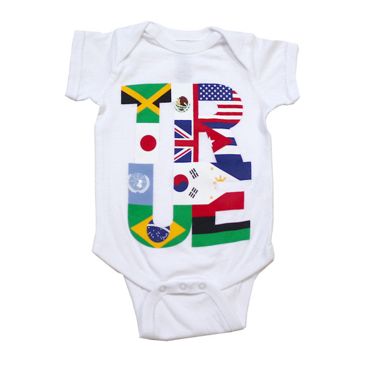 True Kids Nations One Piece White - Shop True Clothing