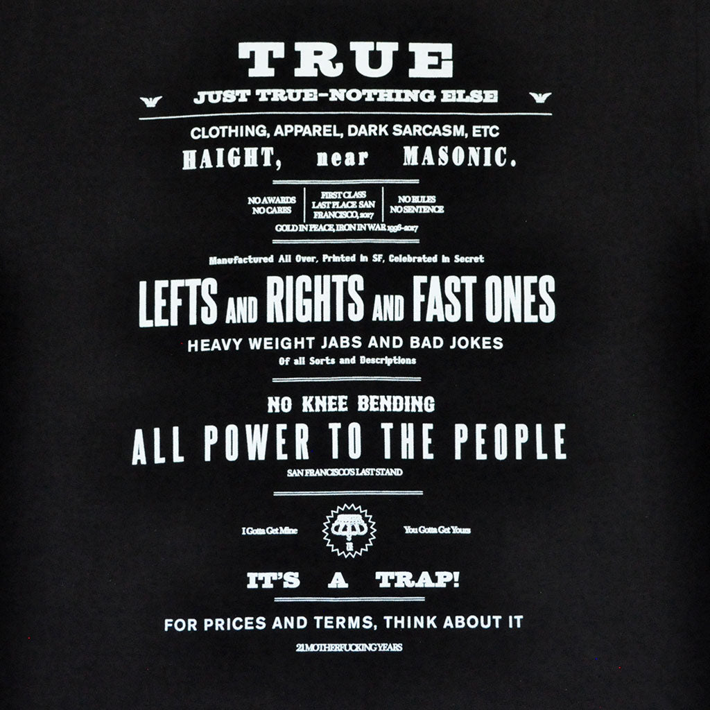 Mens True Old Ad T-Shirt Black - Shop True Clothing