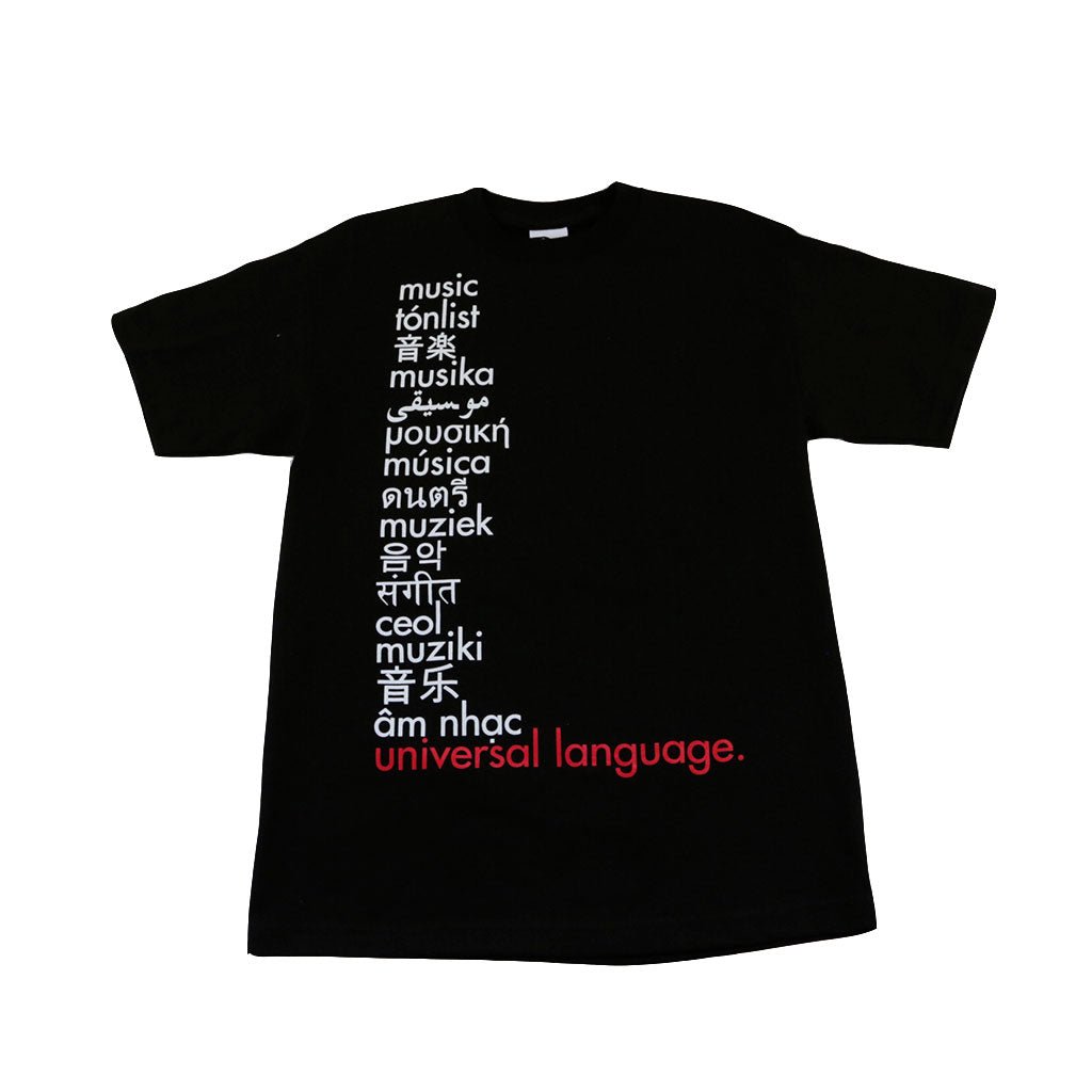 Ongaku Universal Language T-Shirt Black - Shop True Clothing