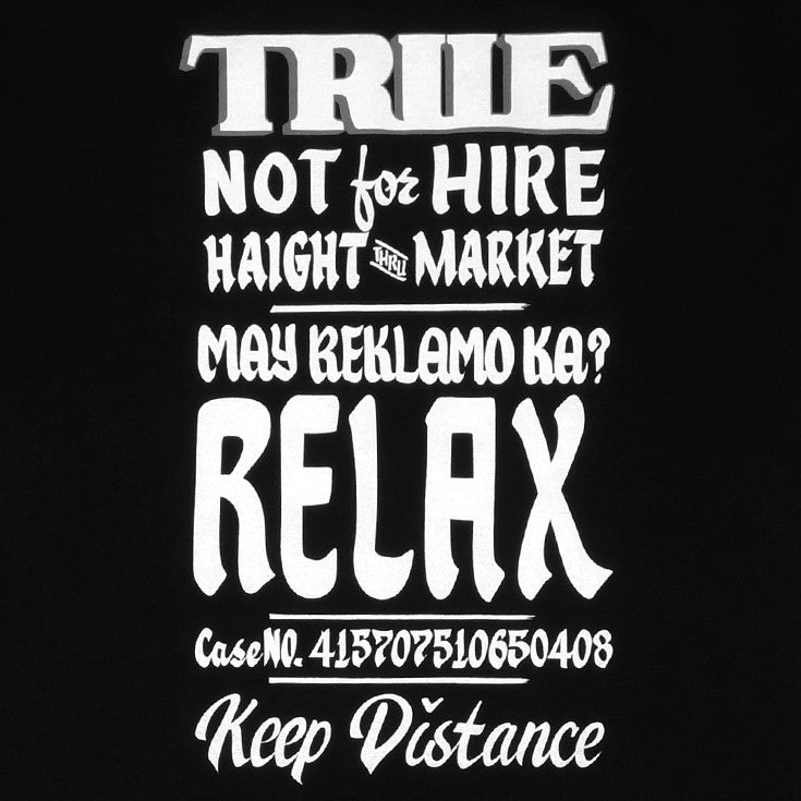 Womens True Reklamo T-Shirt Black - Shop True Clothing