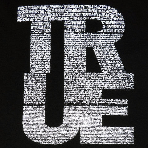 Mens True Rosetta T-Shirt Black - Shop True Clothing