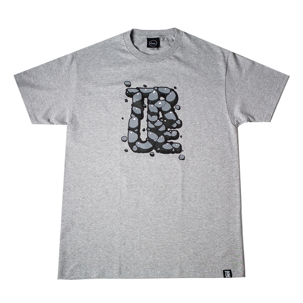 Mens True Rocks T-Shirt Heather Grey