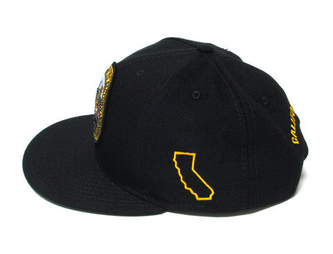 Cali State Seal Snapback Cap Black - Shop True Clothing