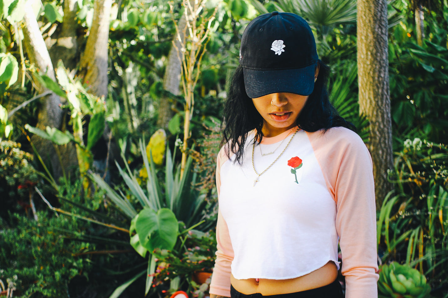 True Womens Rose Cropped Raglan Peach - Shop True Clothing