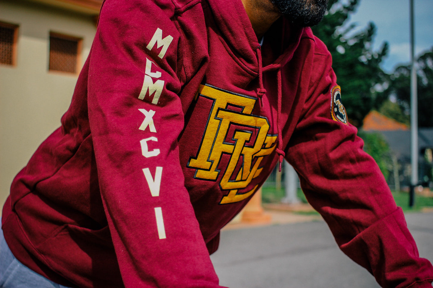 Mens True Interlocked Hoodie Maroon - Shop True Clothing