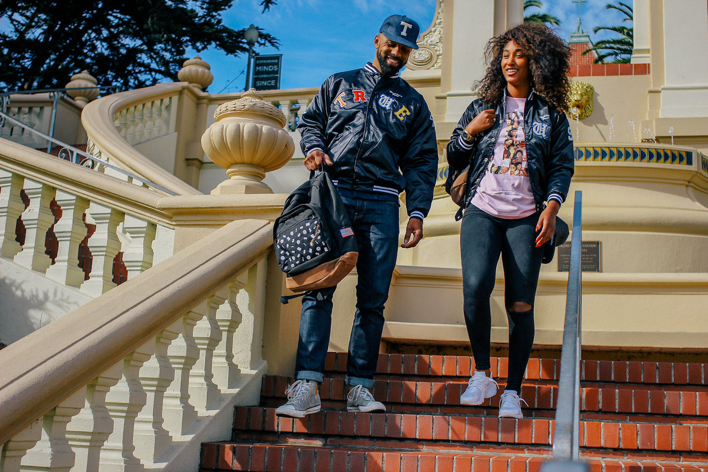 True Mens School Daze Varsity Jacket Black/Multi - Shop True Clothing