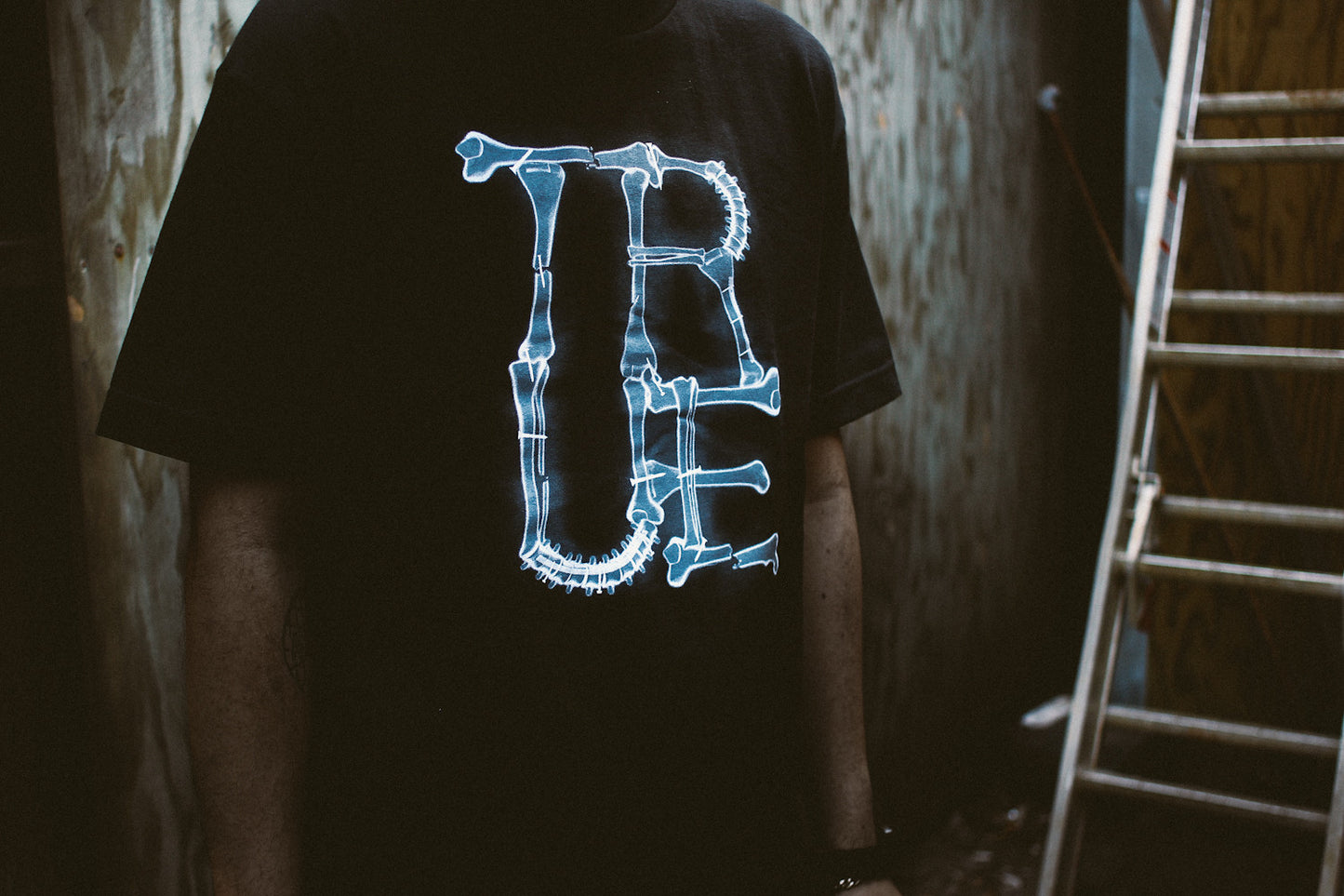 True Mens X-Ray T-Shirt Black - Shop True Clothing