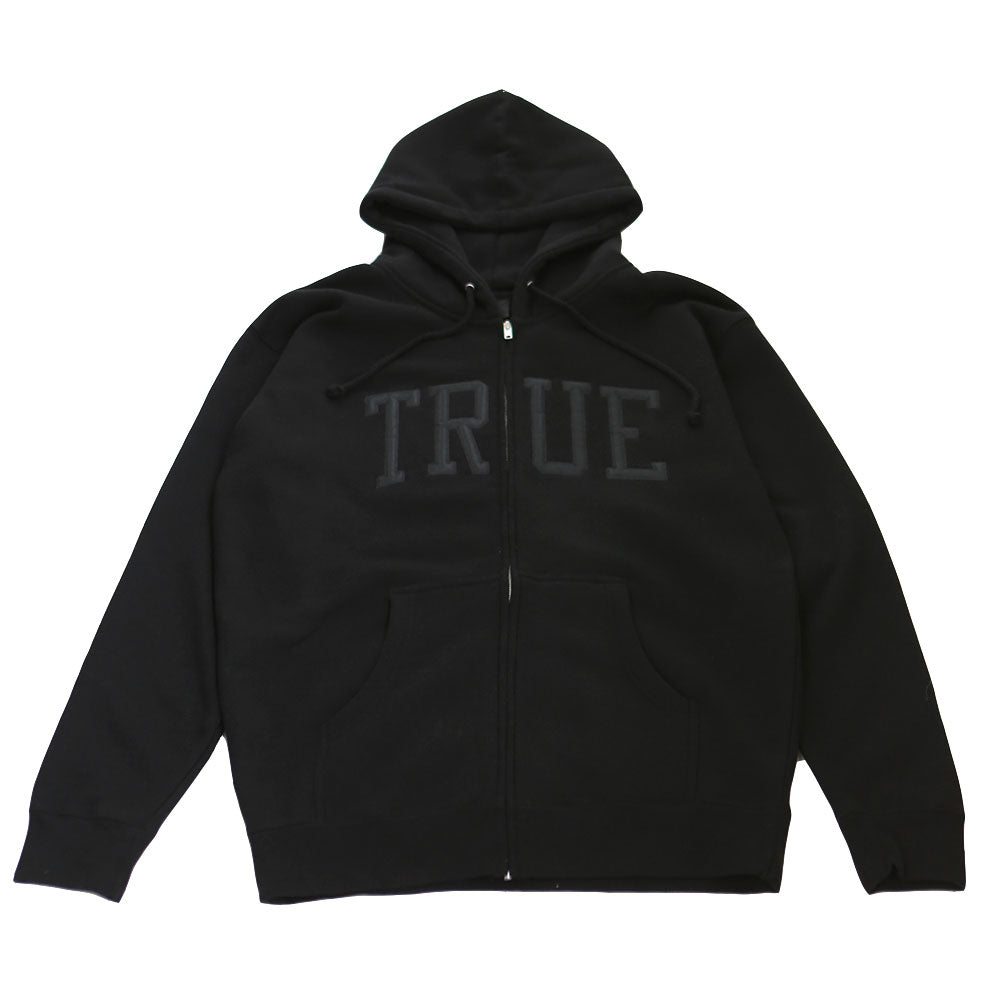 Mens True Arched Zip Hoodie Black - Shop True Clothing