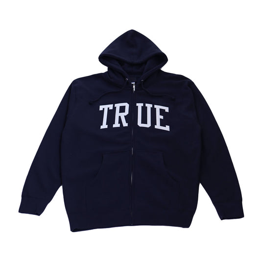 Mens True Arched Zip Hoodie Navy - Shop True Clothing