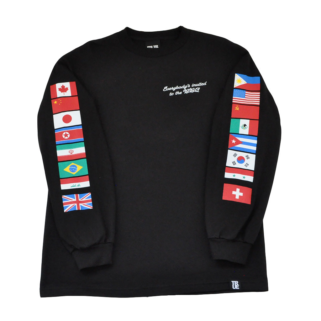 Mens True BBQ Long Sleeve T-Shirt Black - Shop True Clothing