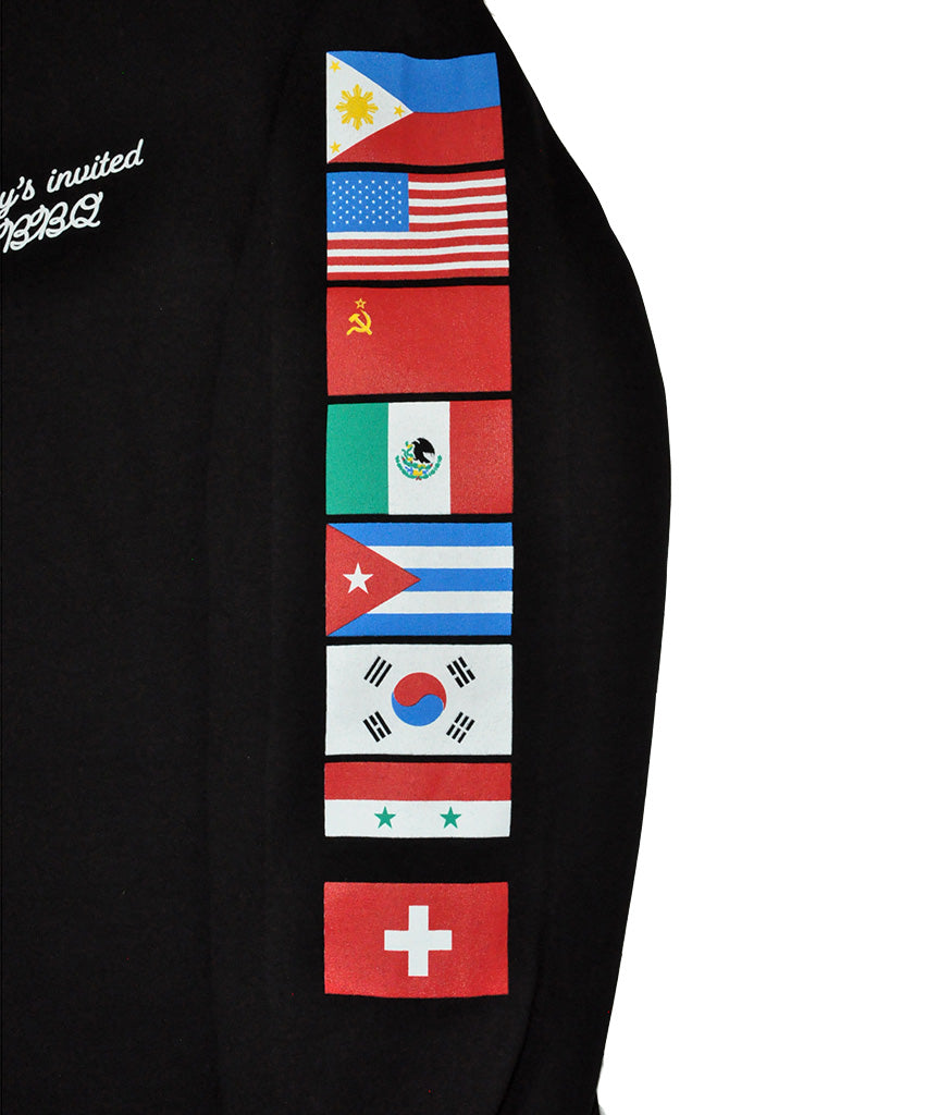 Mens True BBQ Long Sleeve T-Shirt Black - Shop True Clothing