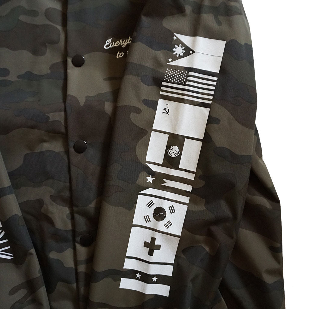 True Mens BBQ Hooded Rain Jacket Camo