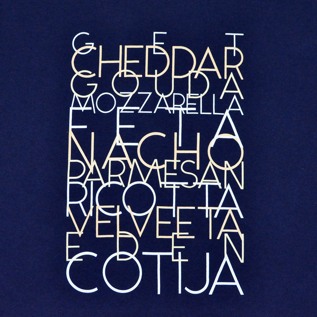 Mens True Cheese T-Shirt Navy - Shop True Clothing