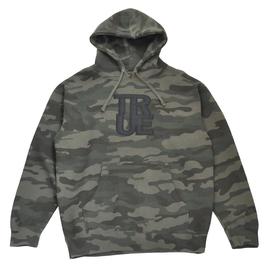 Mens True Logo Hoodie Camo - Shop True Clothing