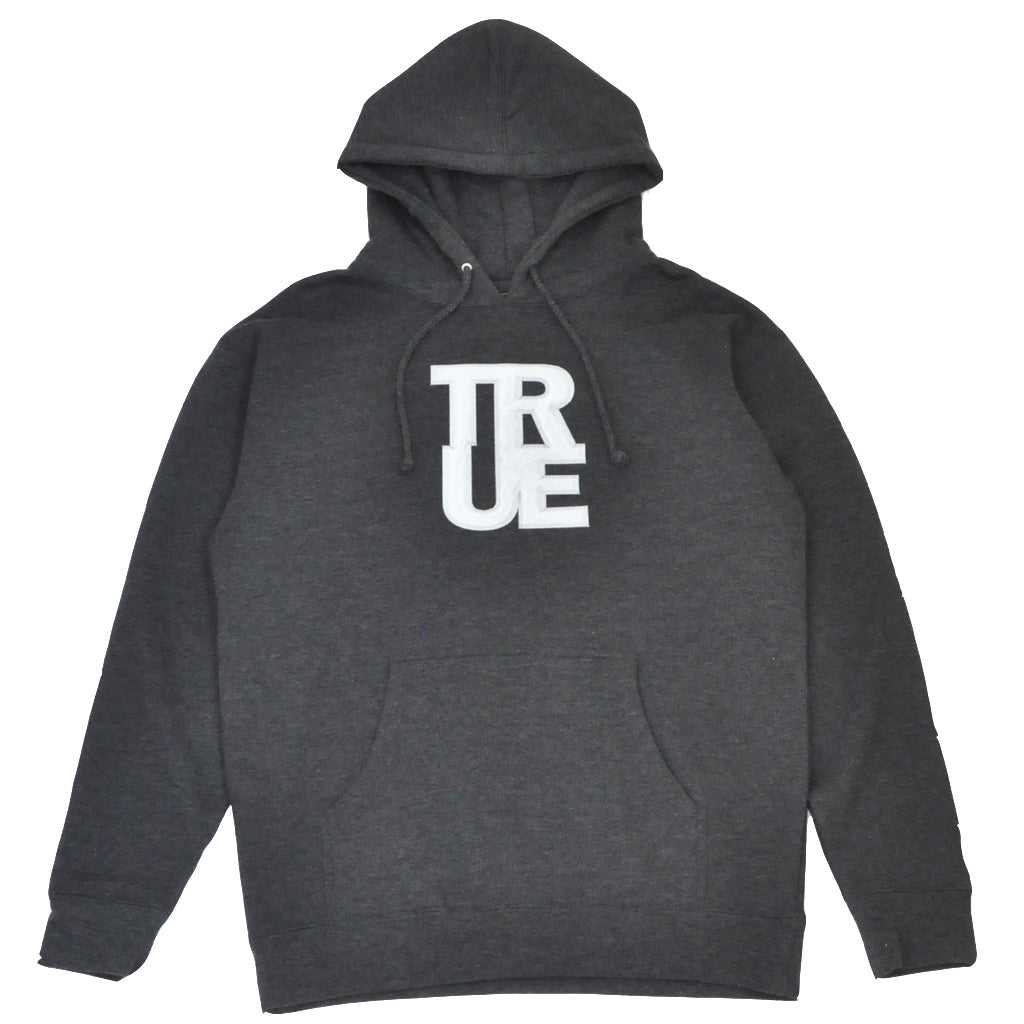 Mens True Logo Hoodie Charcoal - Shop True Clothing